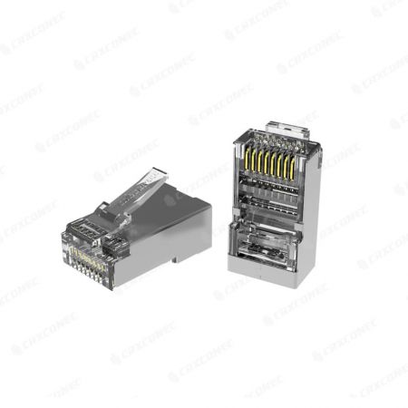 Cat.5E STP Modular Connector RJ45 With 2 Prongs Contact Blades